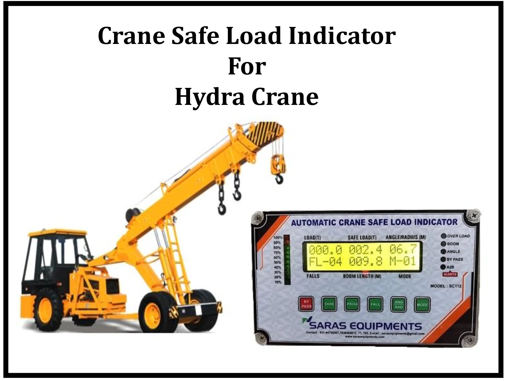 Crane Safe Load Indicator for Hydra crane in Bangalore