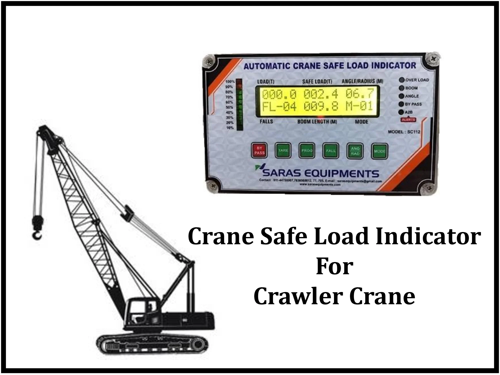 Crane Safe Load Indicator for Hydra crane in Bangalore