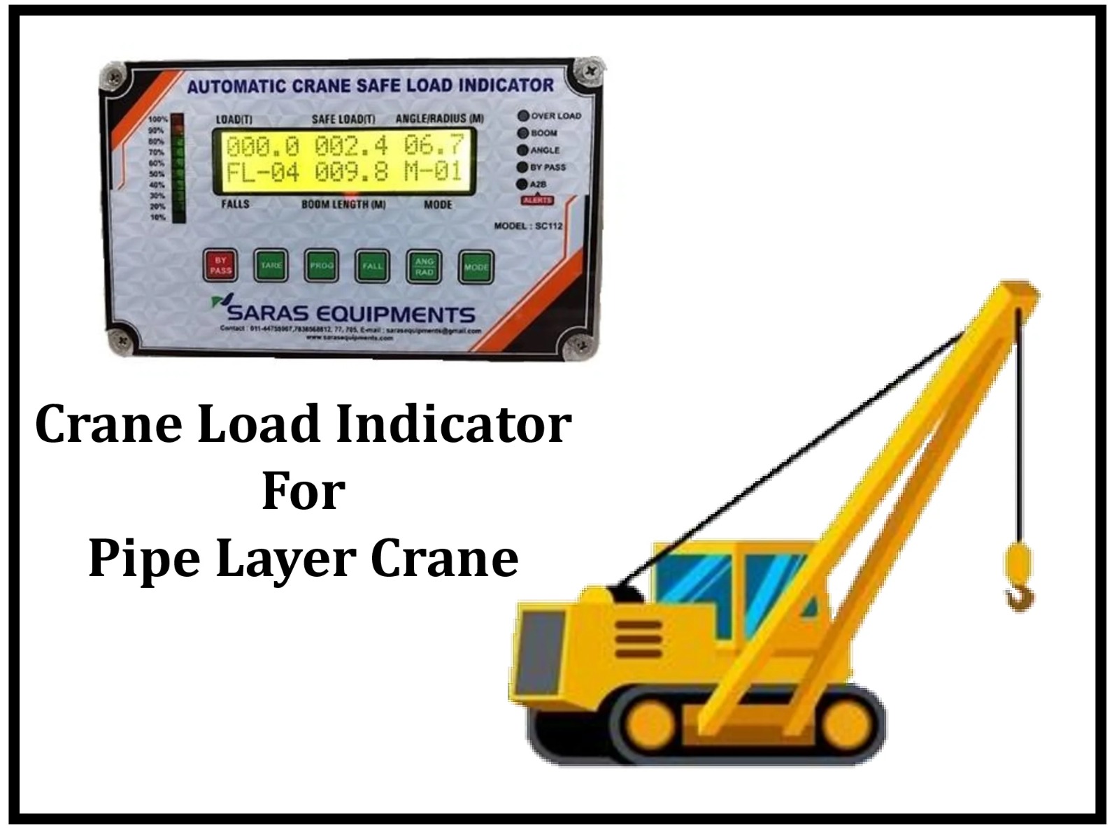 Crane Safe Load Indicator for Pipe Layer Crane