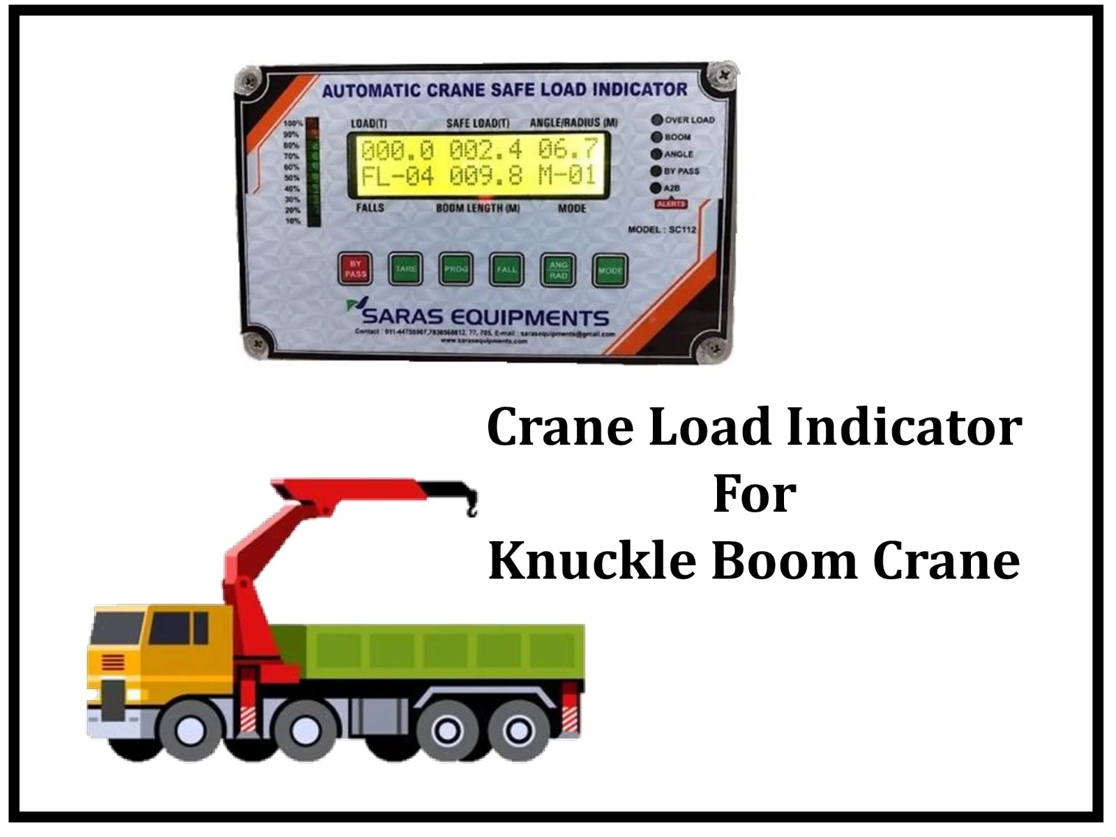 Crane Safe Load Indicator for Knuckle Boom Crane