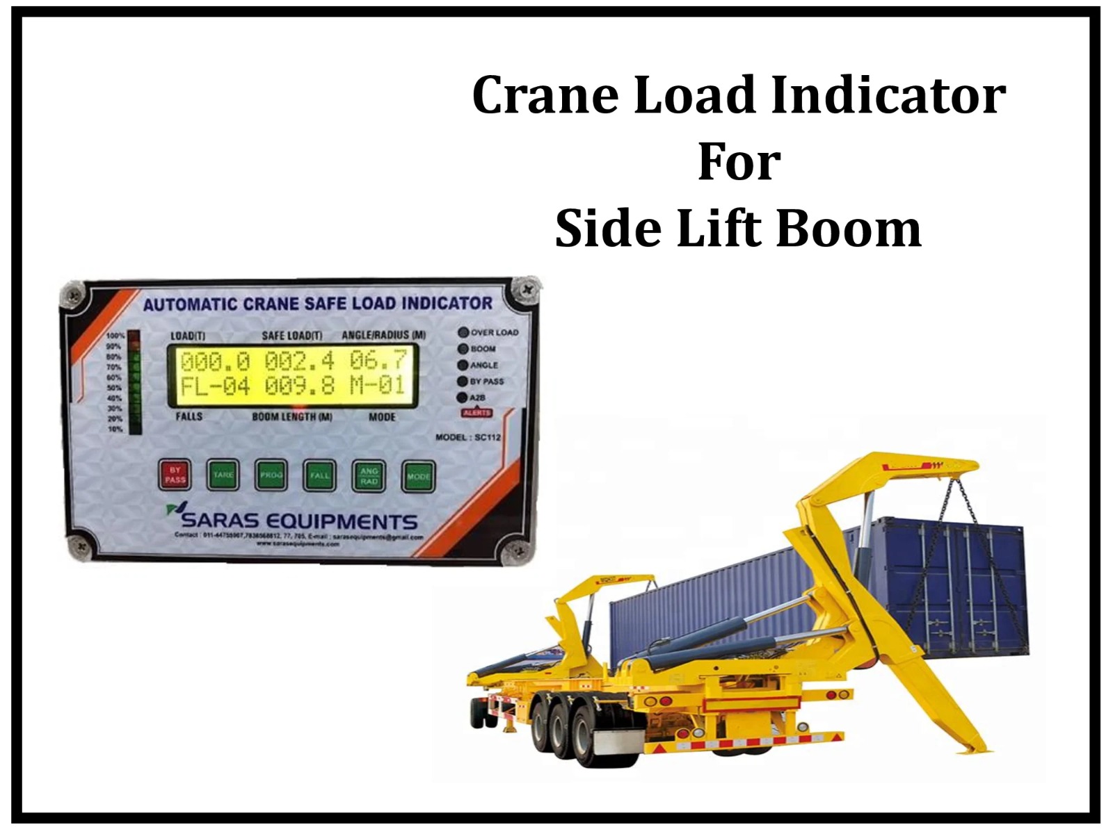 Crane Safe Load Indicator for Side Lift Crane