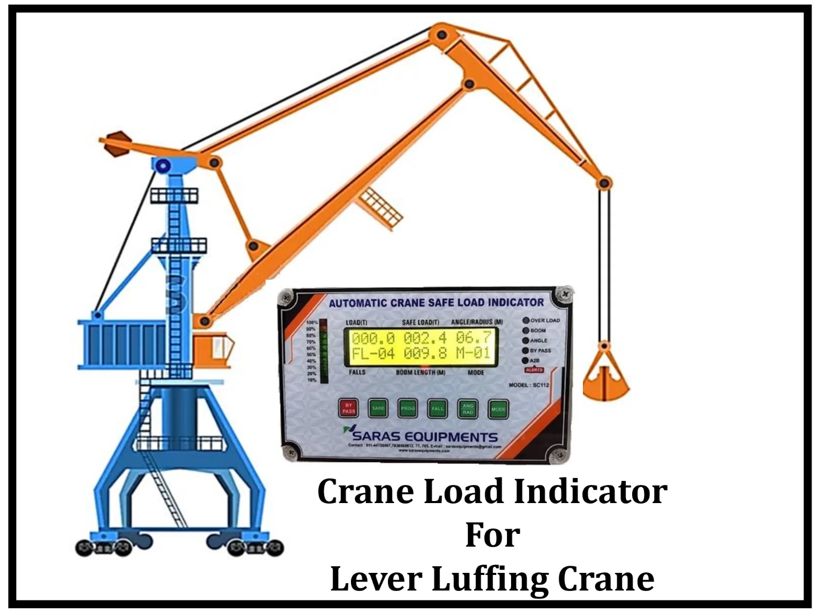 Crane Safe Load Indicator for ELL Crane/ Electrical Level Luffing Crane