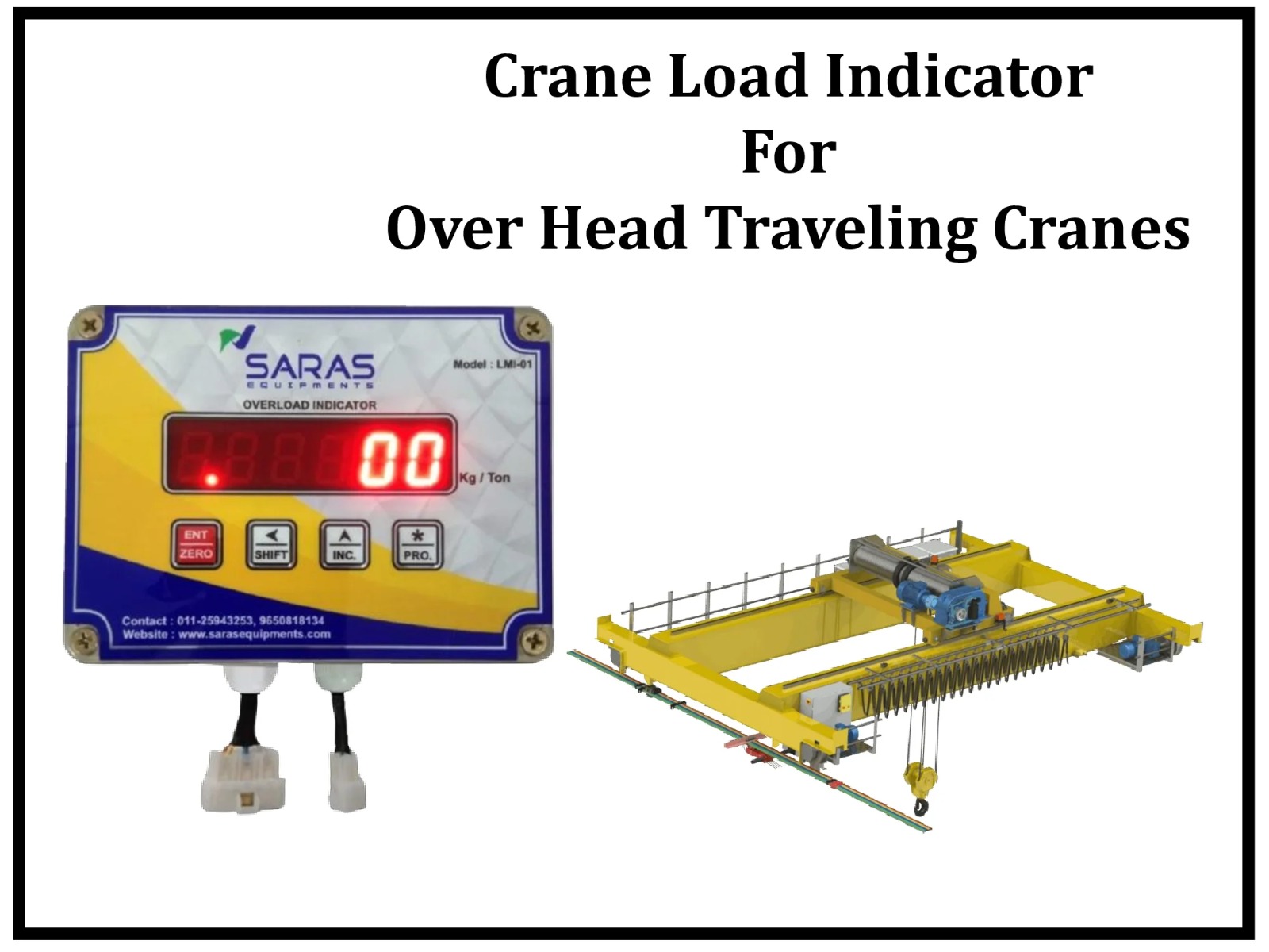 Crane Safe Load Indicator for Overhead Travelling