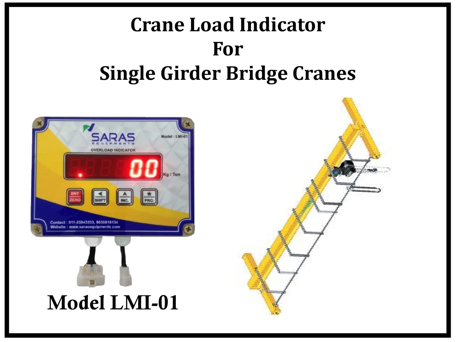 Crane Safe Load Indicator for Single Girder Bridge