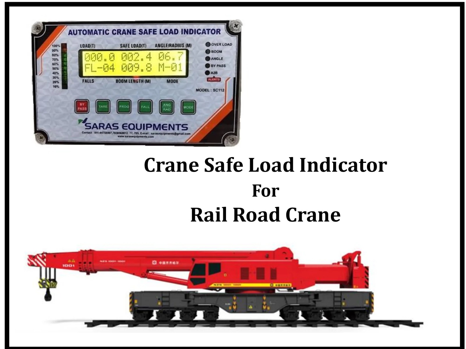 Crane Safe Load Indicator for Rail Road Crane