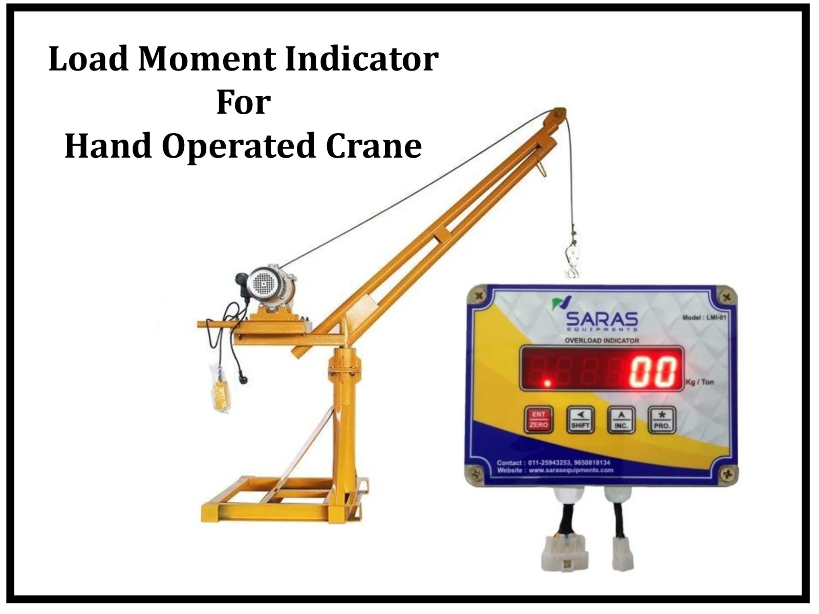 Load Moment Indicator for Hand Operated Crane
