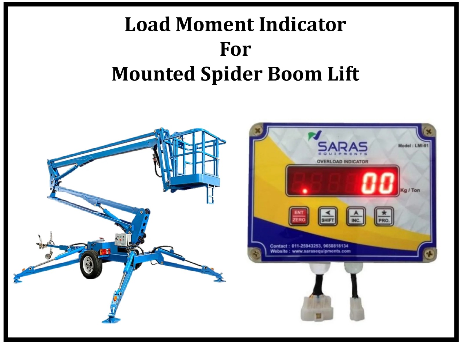 Load Moment Indicator For Mounted Spider Boom Lift