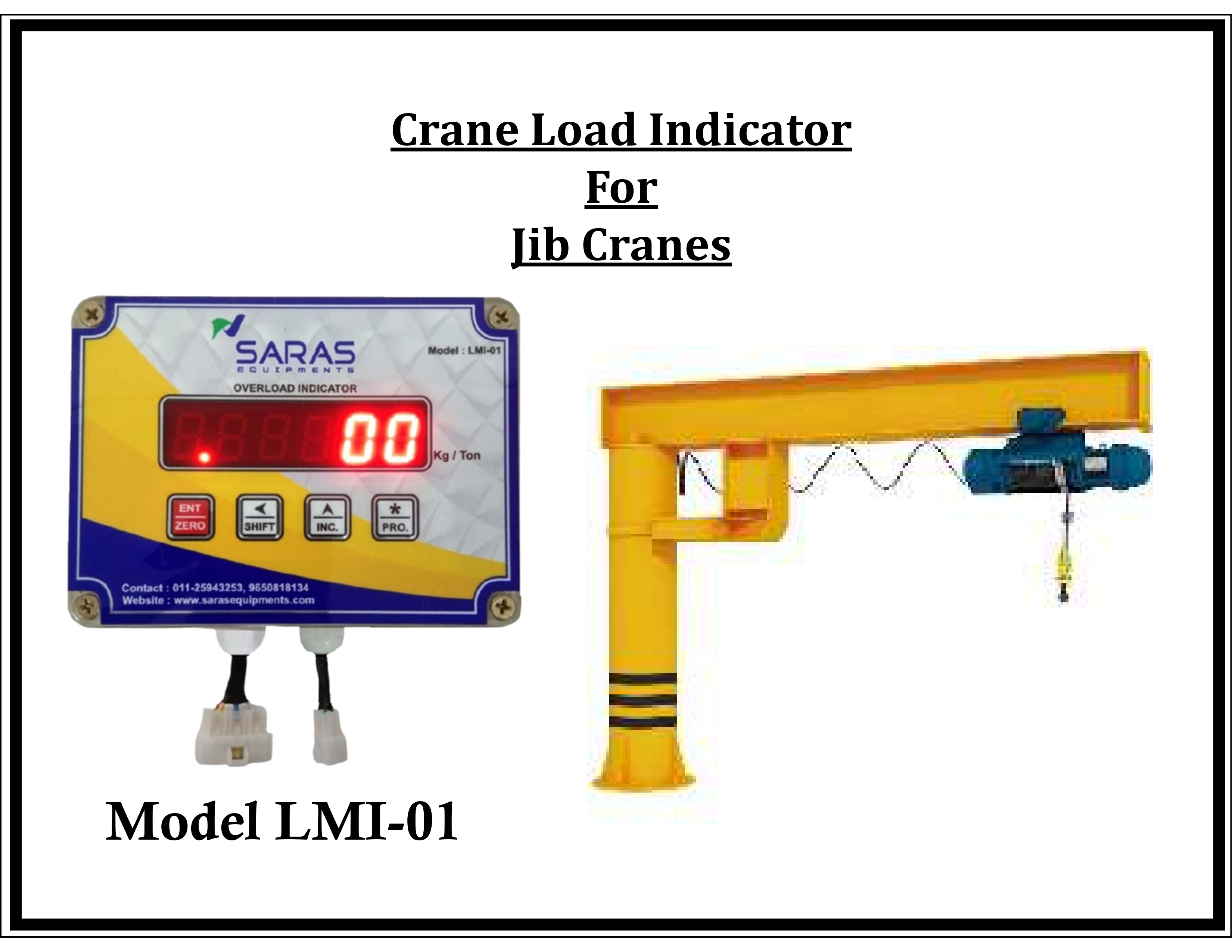 Crane Safe Load Indicator for Jib Crane