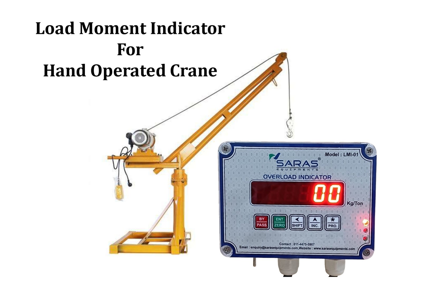 Load Moment Indicator for Hand Operated Crane